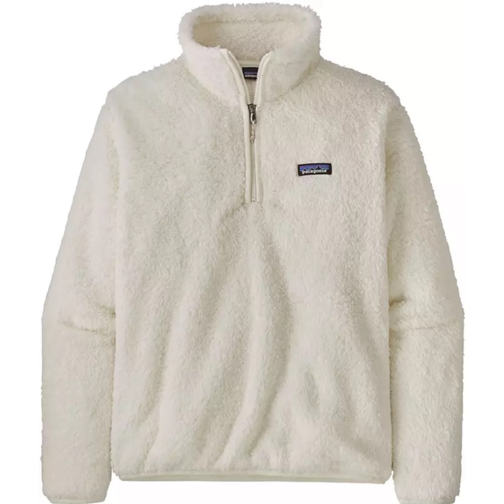 Patagonia Womens Los Gatos 1/4 Zip Pullover Sherpa Fleece Jacket 25236 Ivory M
